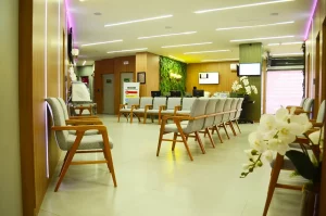 Recepção principal da Transduson - Unidade da Mulher em Alphaville